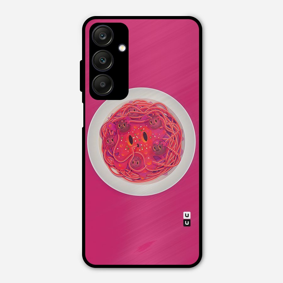 Pasta Cute Metal Back Case for Galaxy A25 5G