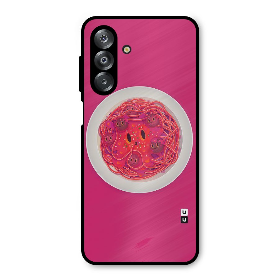 Pasta Cute Metal Back Case for Galaxy A26