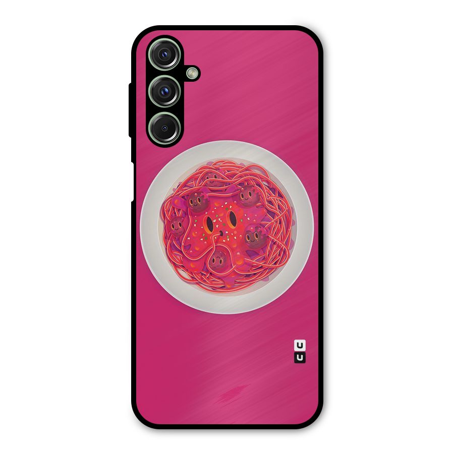 Pasta Cute Metal Back Case for Galaxy F34