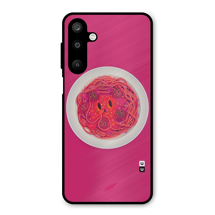 Pasta Cute Metal Back Case for Galaxy M16