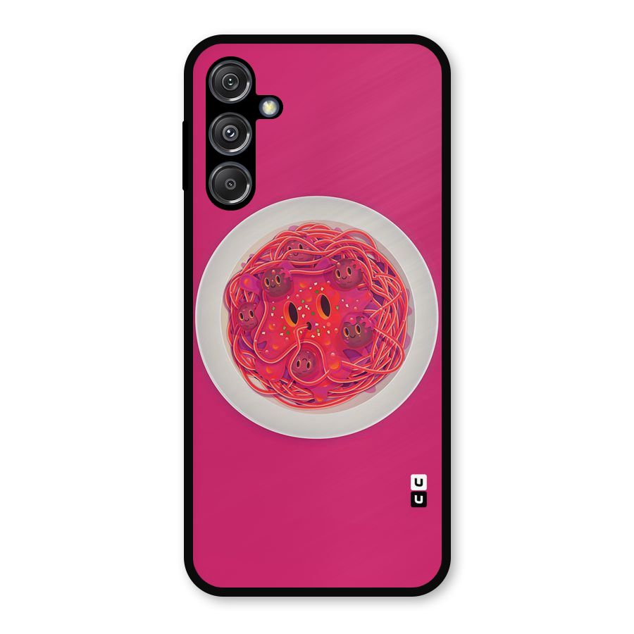 Pasta Cute Metal Back Case for Galaxy M34 5G