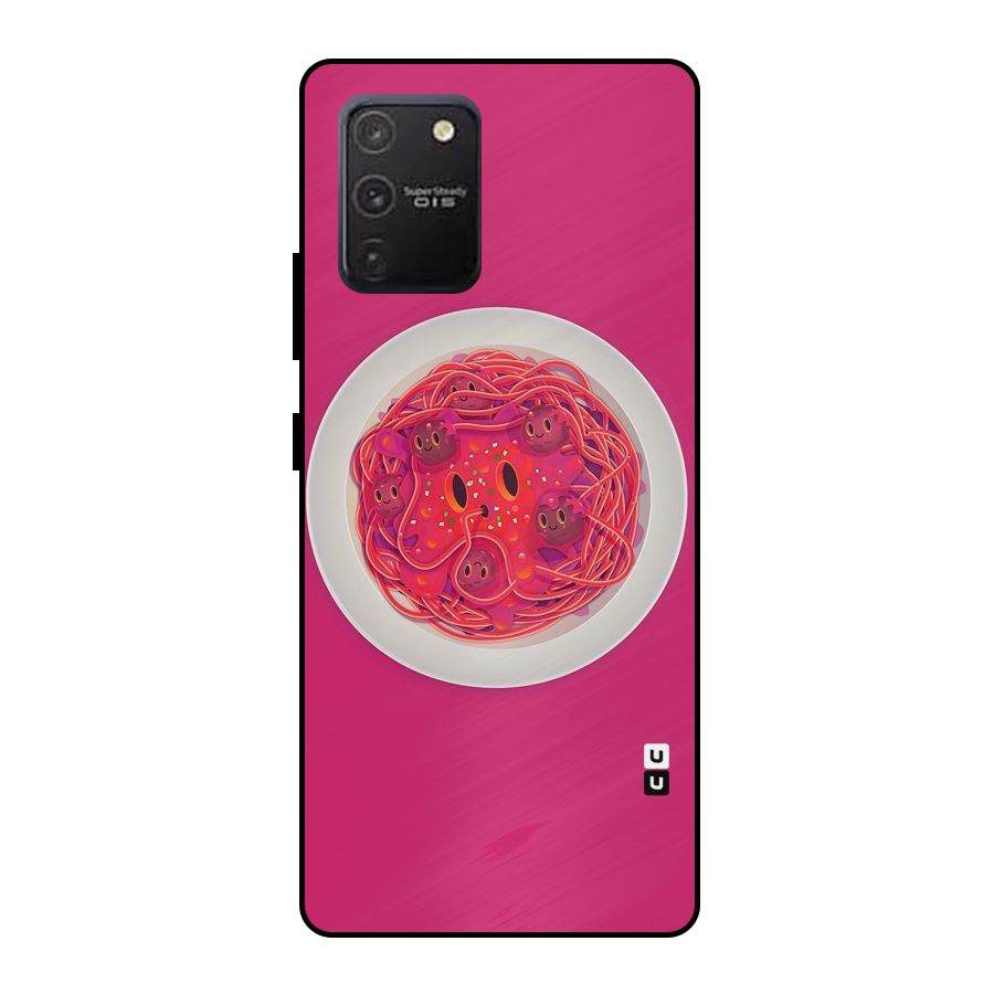 Pasta Cute Metal Back Case for Galaxy S10 Lite