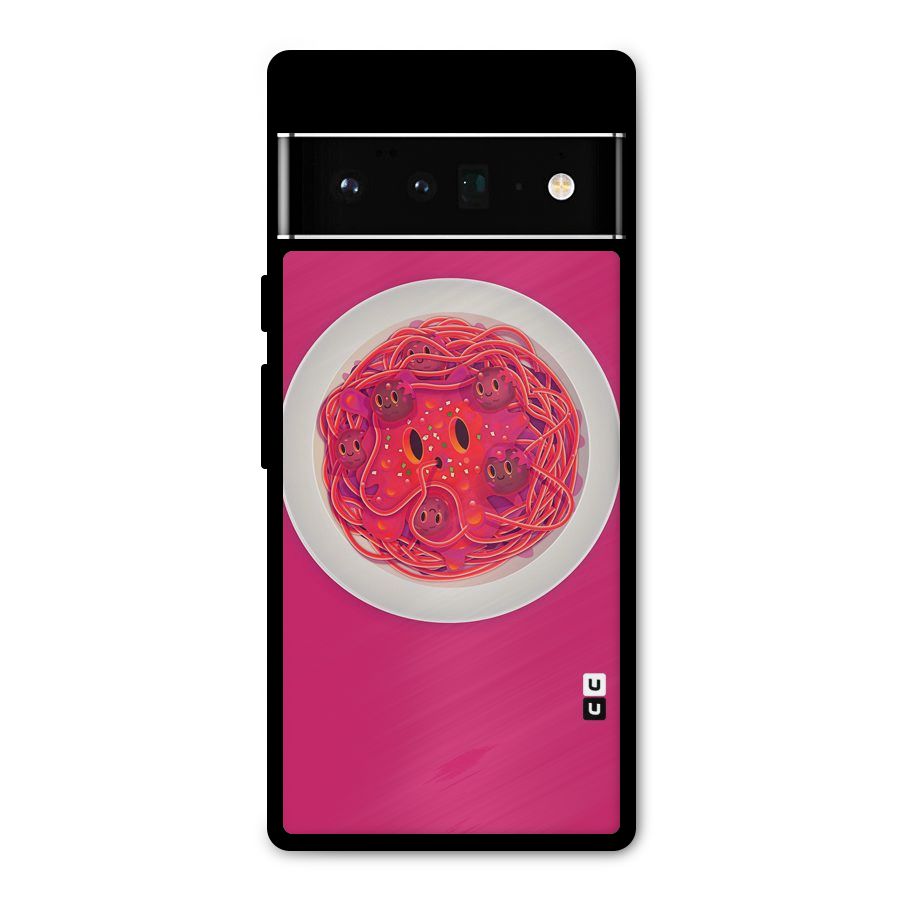 Pasta Cute Metal Back Case for Google Pixel 6 Pro