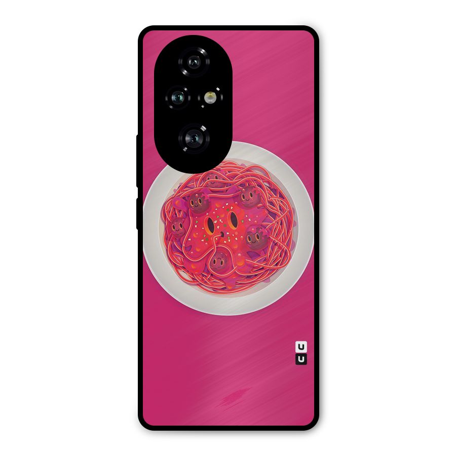 Pasta Cute Metal Back Case for Honor 200 Pro