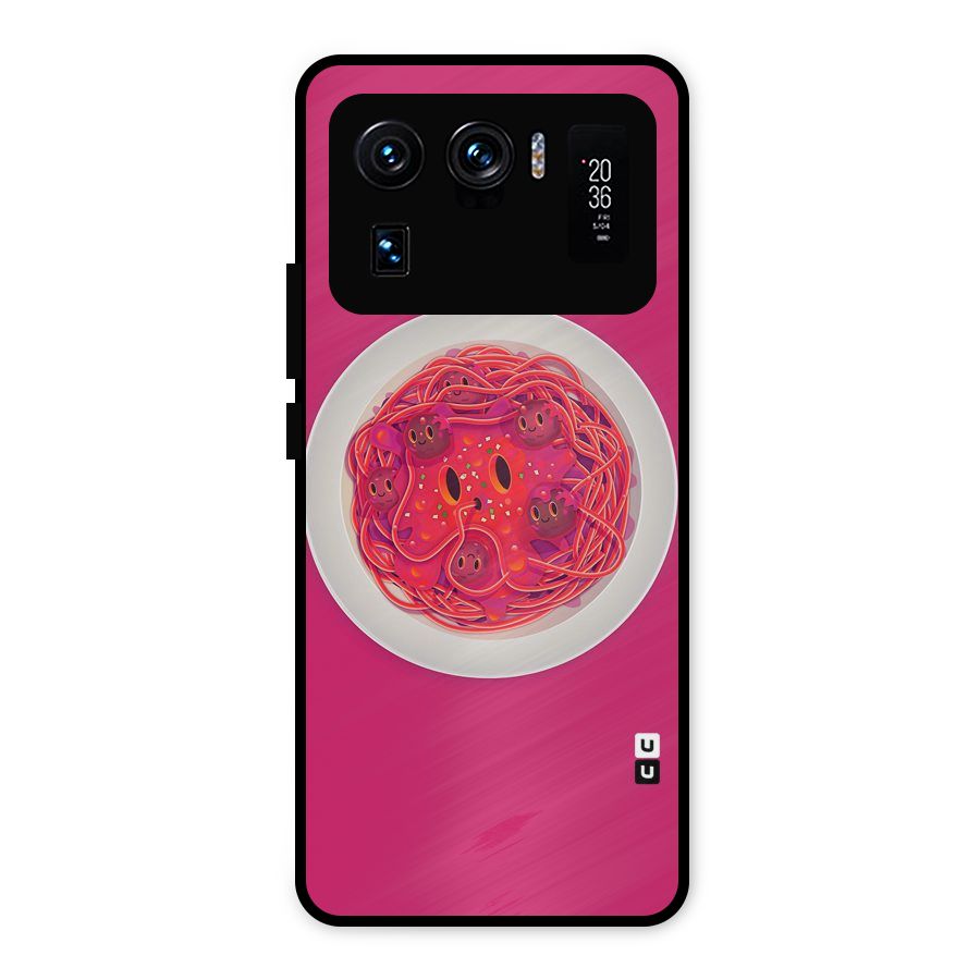 Pasta Cute Metal Back Case for Mi 11 Ultra