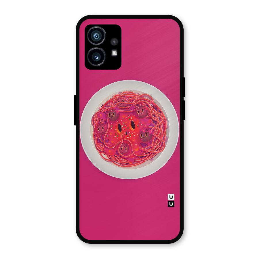 Pasta Cute Metal Back Case for Nothing Phone 1