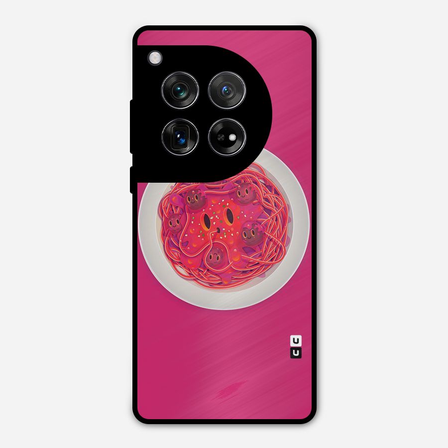 Pasta Cute Metal Back Case for OnePlus 12