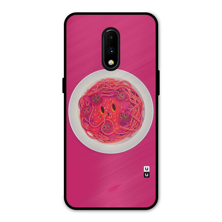 Pasta Cute Metal Back Case for OnePlus 7