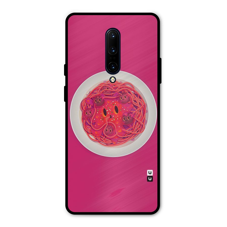 Pasta Cute Metal Back Case for OnePlus 7 Pro
