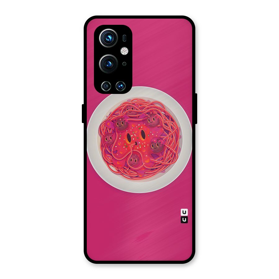 Pasta Cute Metal Back Case for OnePlus 9 Pro