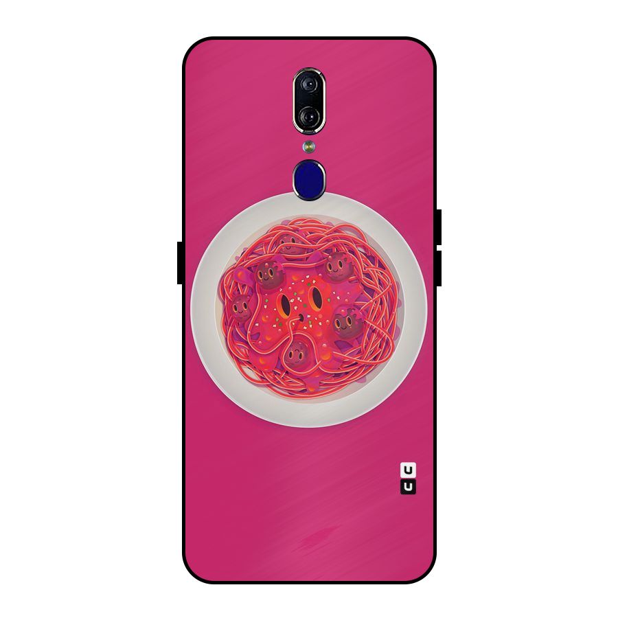 Pasta Cute Metal Back Case for Oppo F11