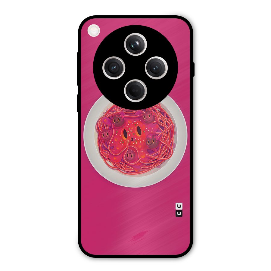 Pasta Cute Metal Back Case for Oppo Find X8
