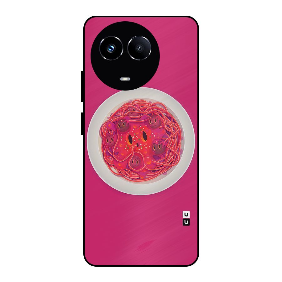 Pasta Cute Metal Back Case for Realme 11 5G