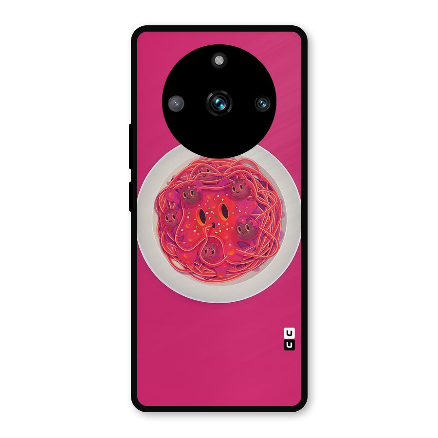 Pasta Cute Metal Back Case for Realme 11 Pro