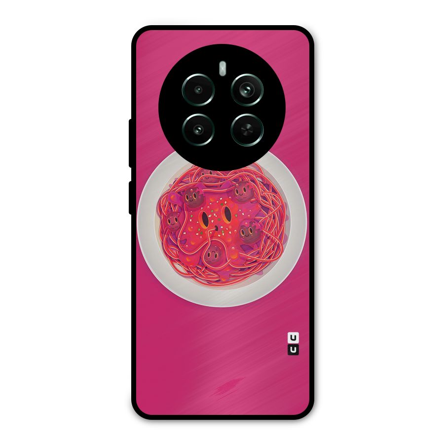 Pasta Cute Metal Back Case for Realme 12 Pro Plus