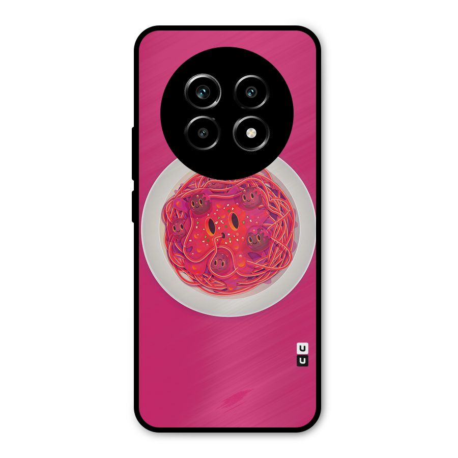 Pasta Cute Metal Back Case for Realme 13 Pro