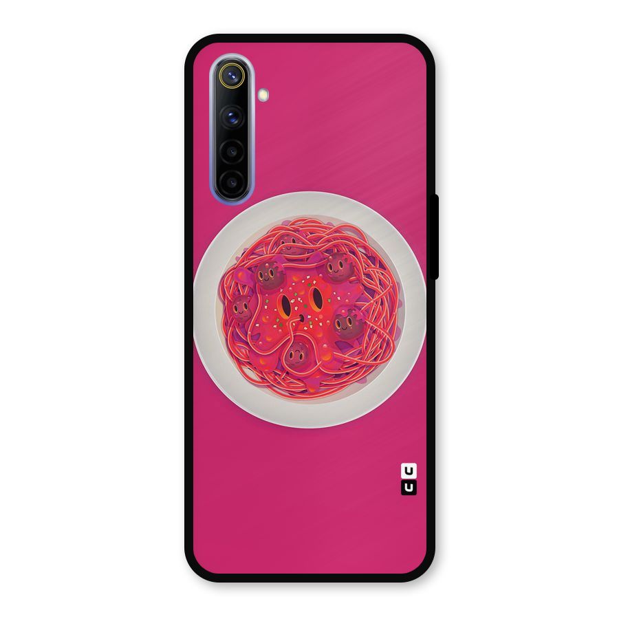 Pasta Cute Metal Back Case for Realme 6