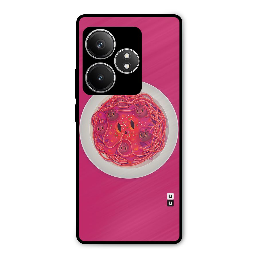 Pasta Cute Metal Back Case for Realme GT 6T