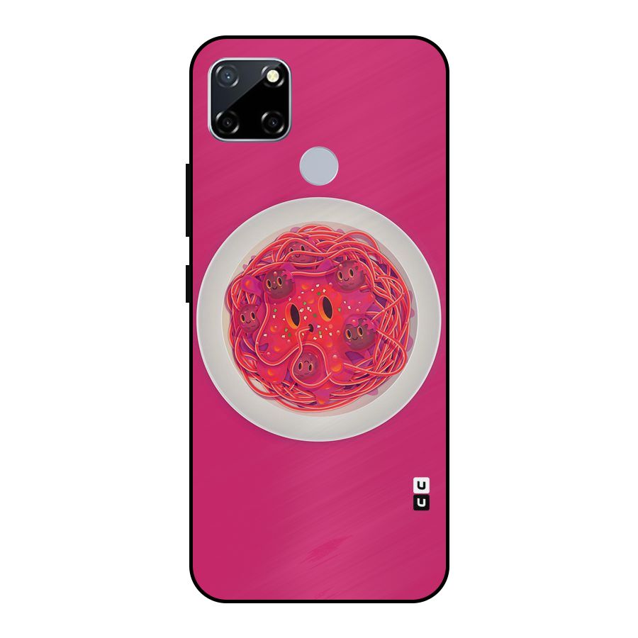 Pasta Cute Metal Back Case for Realme Narzo 20