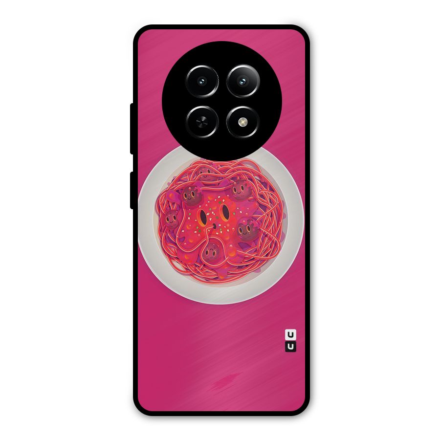 Pasta Cute Metal Back Case for Realme Narzo N65