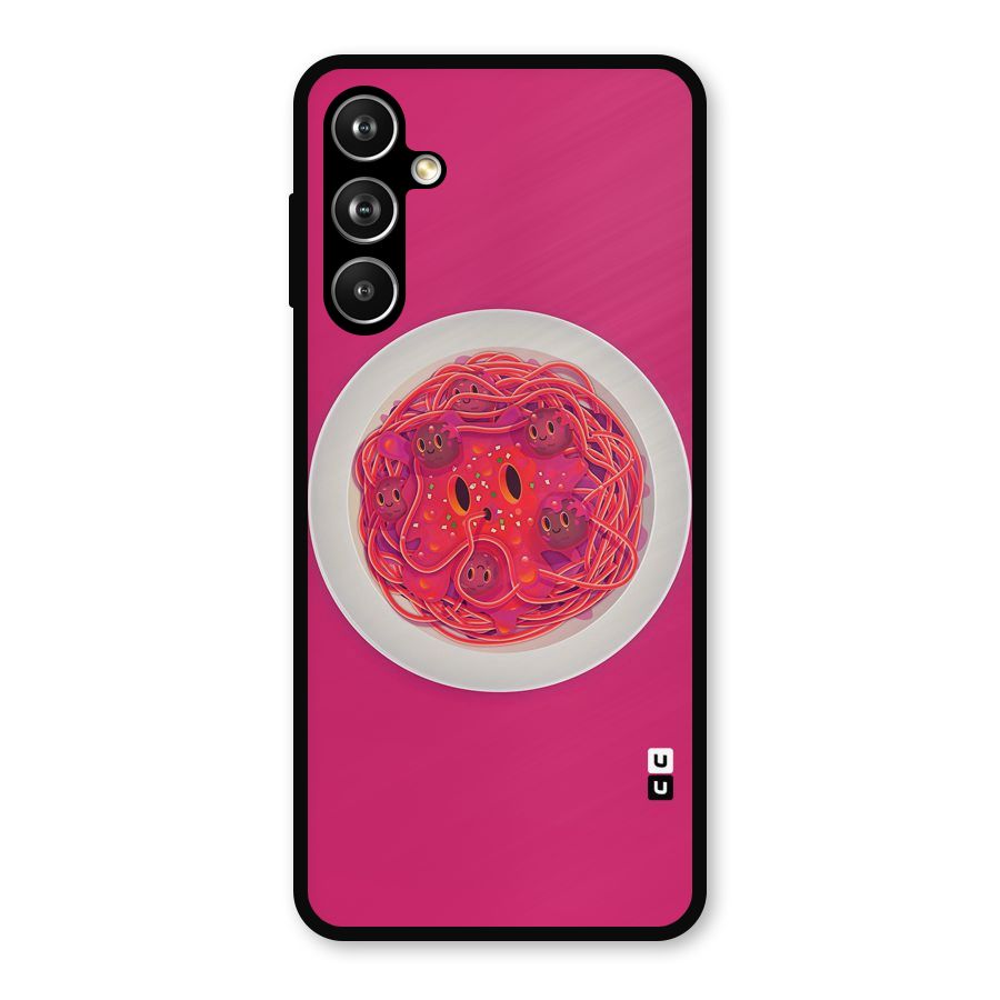 Pasta Cute Metal Back Case for Samsung Galaxy M54