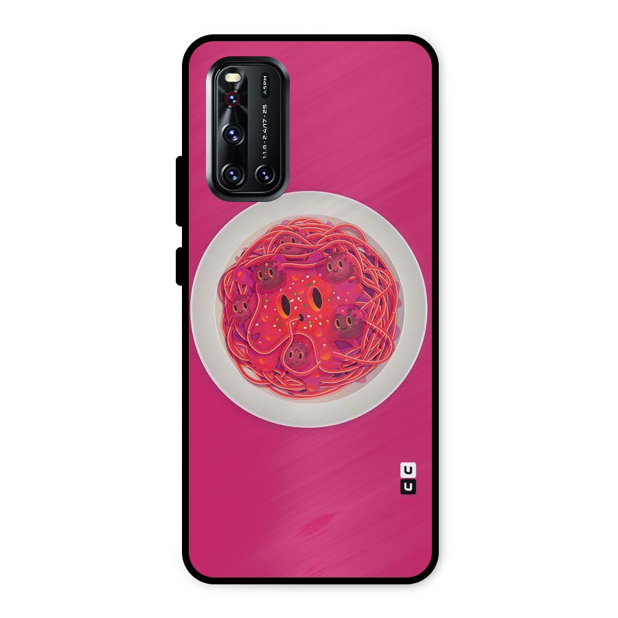 Pasta Cute Metal Back Case for Vivo V19