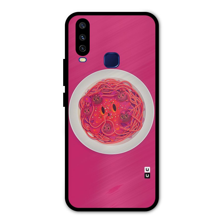 Pasta Cute Metal Back Case for Vivo Y15