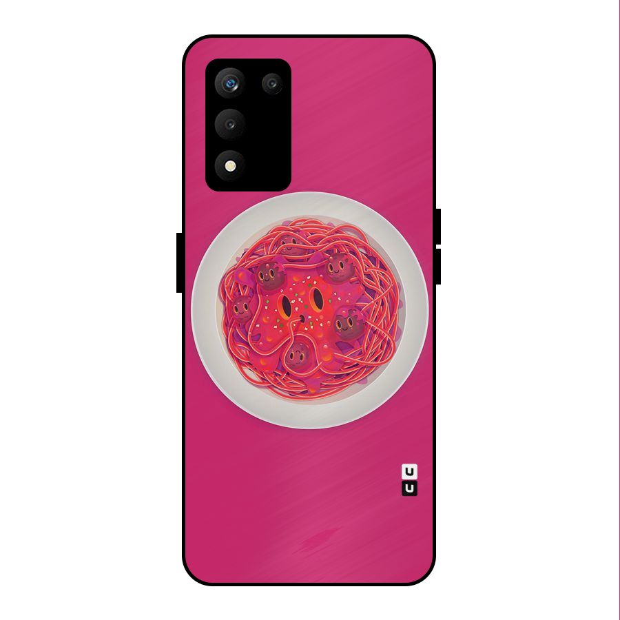 Pasta Cute Metal Back Case for realme 9 5G SE