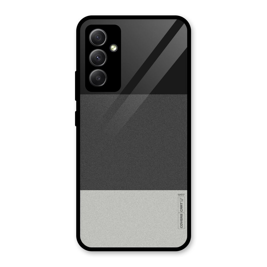 Pastel Black and Grey Glass Back Case for Galaxy A34