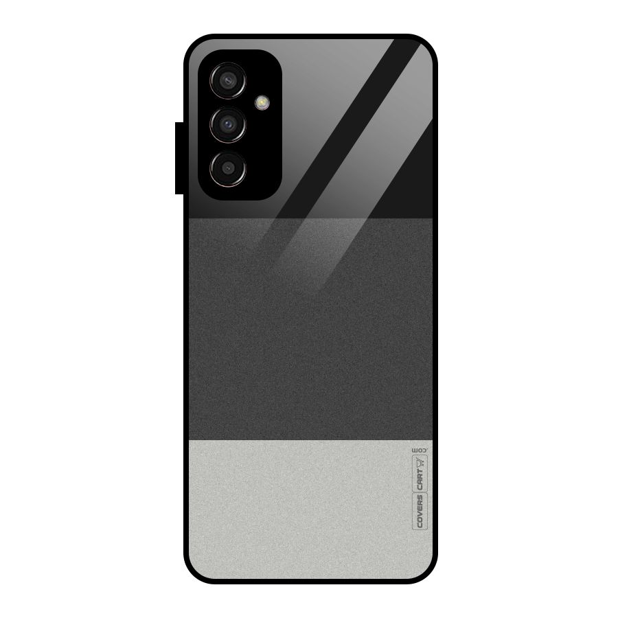 Pastel Black and Grey Glass Back Case for Galaxy F13