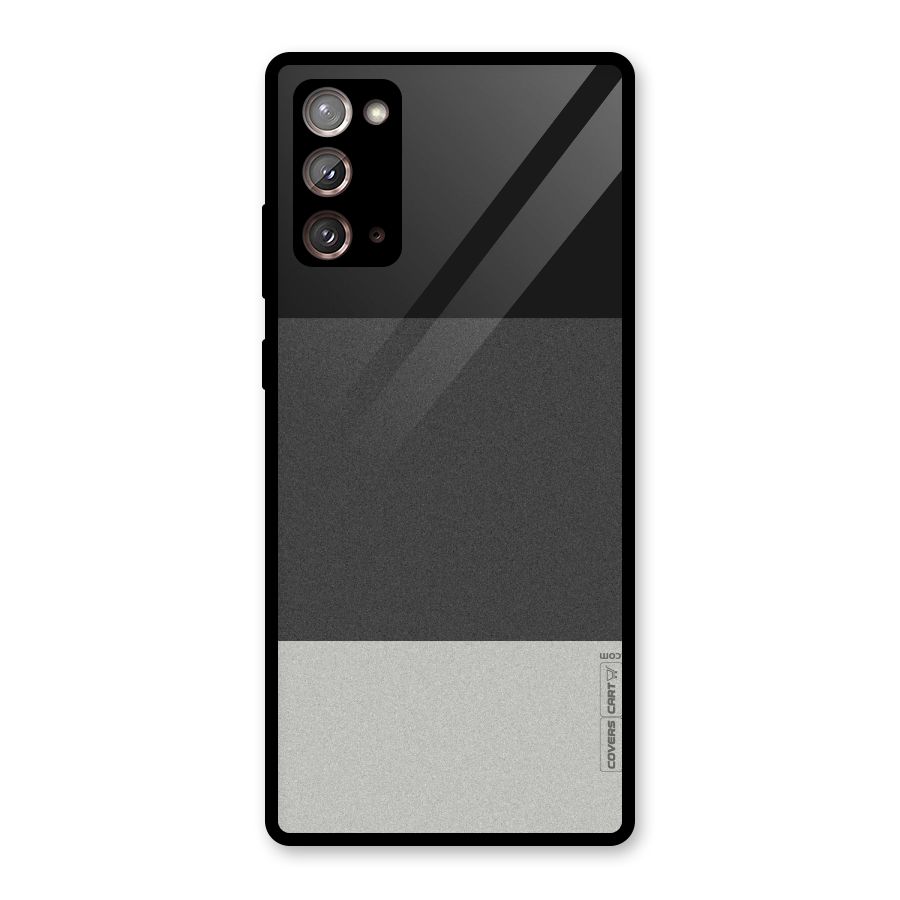 Pastel Black and Grey Glass Back Case for Galaxy Note 20