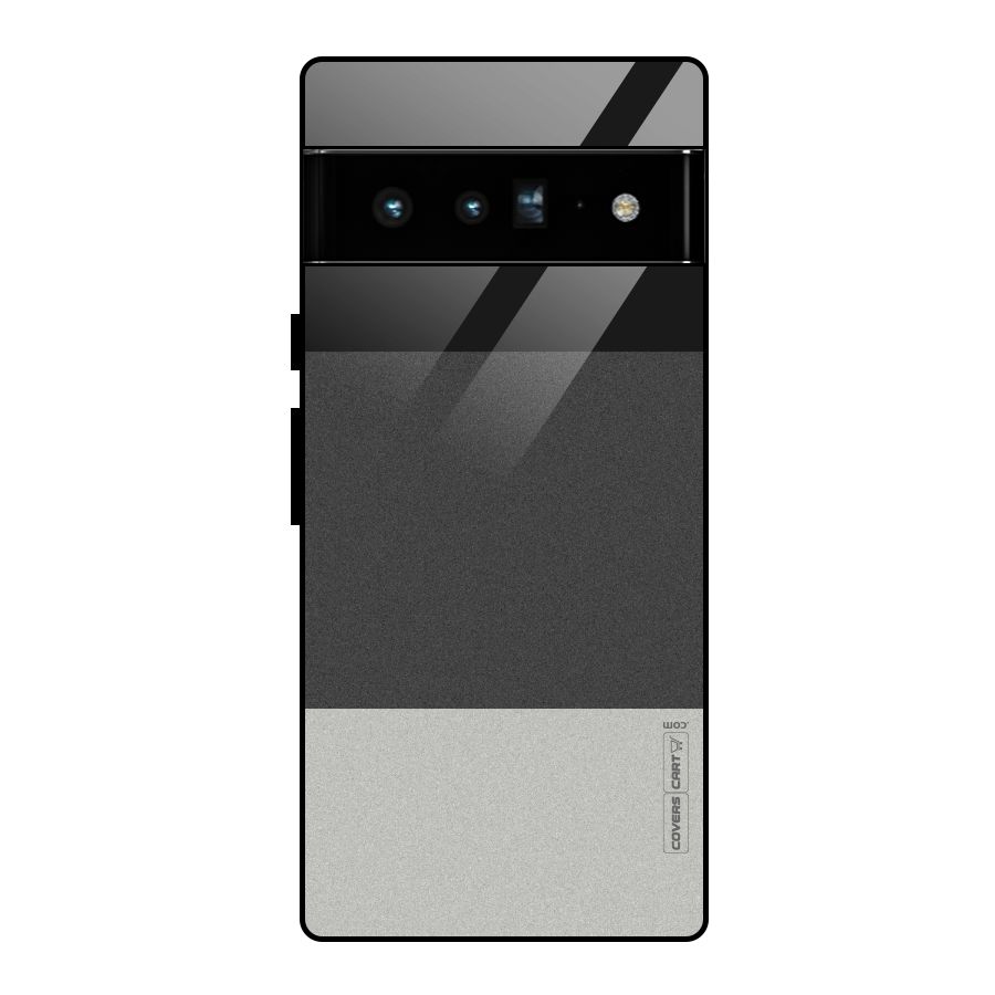 Pastel Black and Grey Glass Back Case for Google Pixel 6 Pro