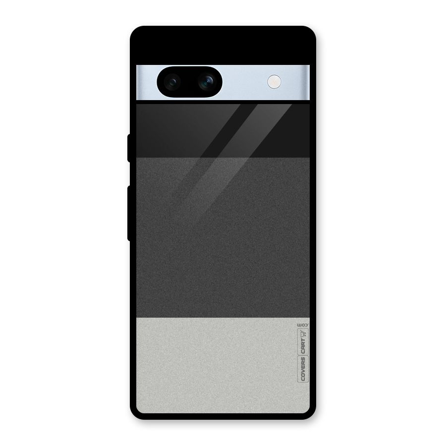 Pastel Black and Grey Glass Back Case for Google Pixel 7a