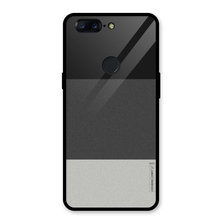 Pastel Black and Grey Glass Back Case for OnePlus 5T