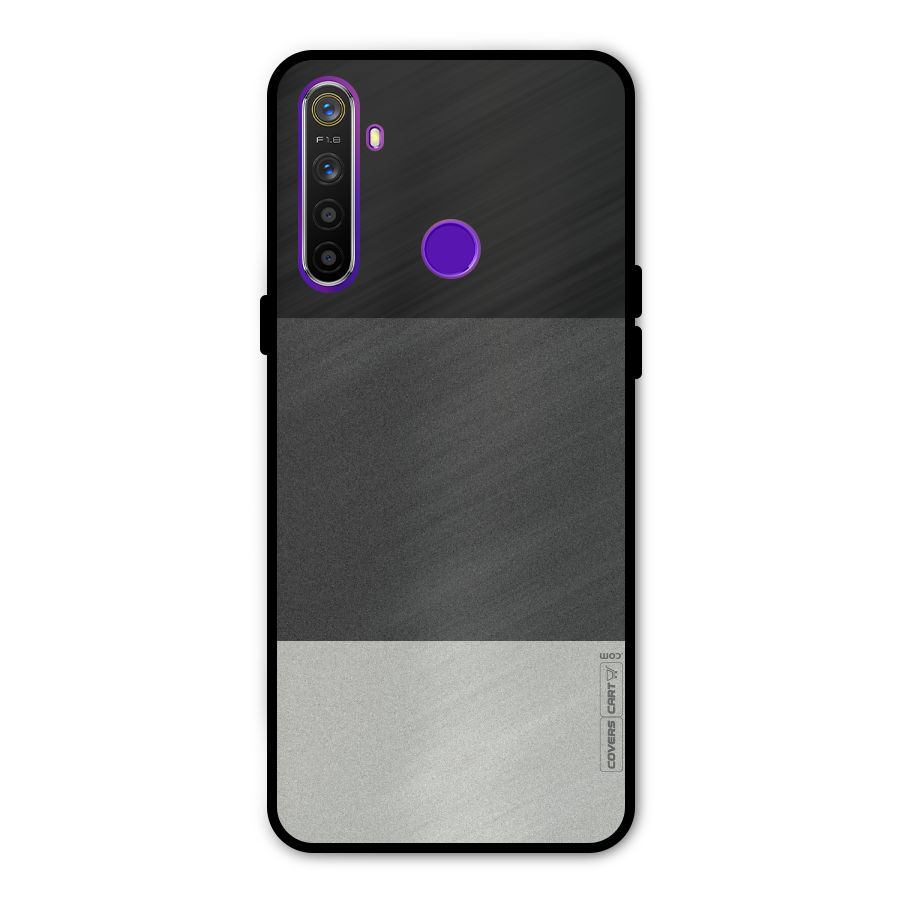 Pastel Black and Grey Glass Back Case for Realme 5s