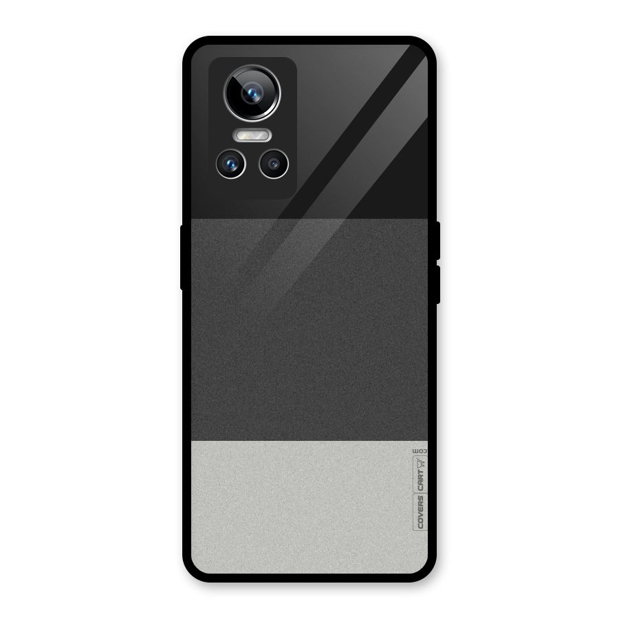 Pastel Black and Grey Glass Back Case for Realme GT Neo 3