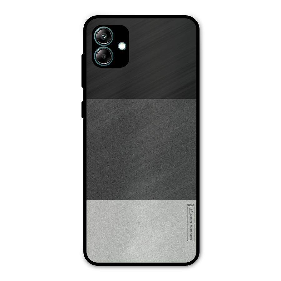 Pastel Black and Grey Metal Back Case for Galaxy A04