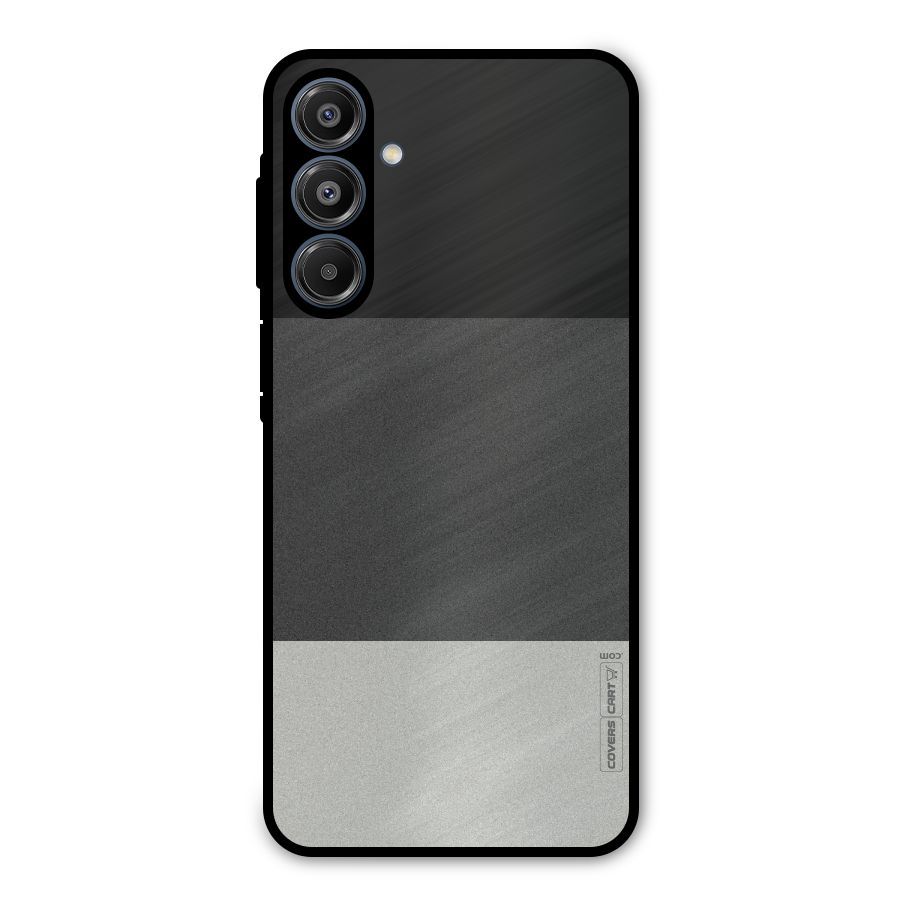 Pastel Black and Grey Metal Back Case for Galaxy A16 5G