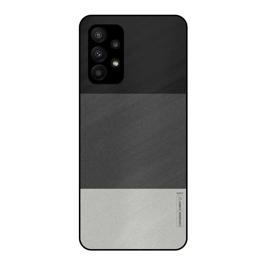 Pastel Black and Grey Metal Back Case for Galaxy A23