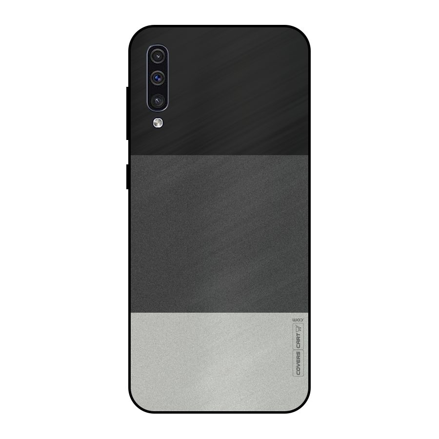 Pastel Black and Grey Metal Back Case for Galaxy A30s