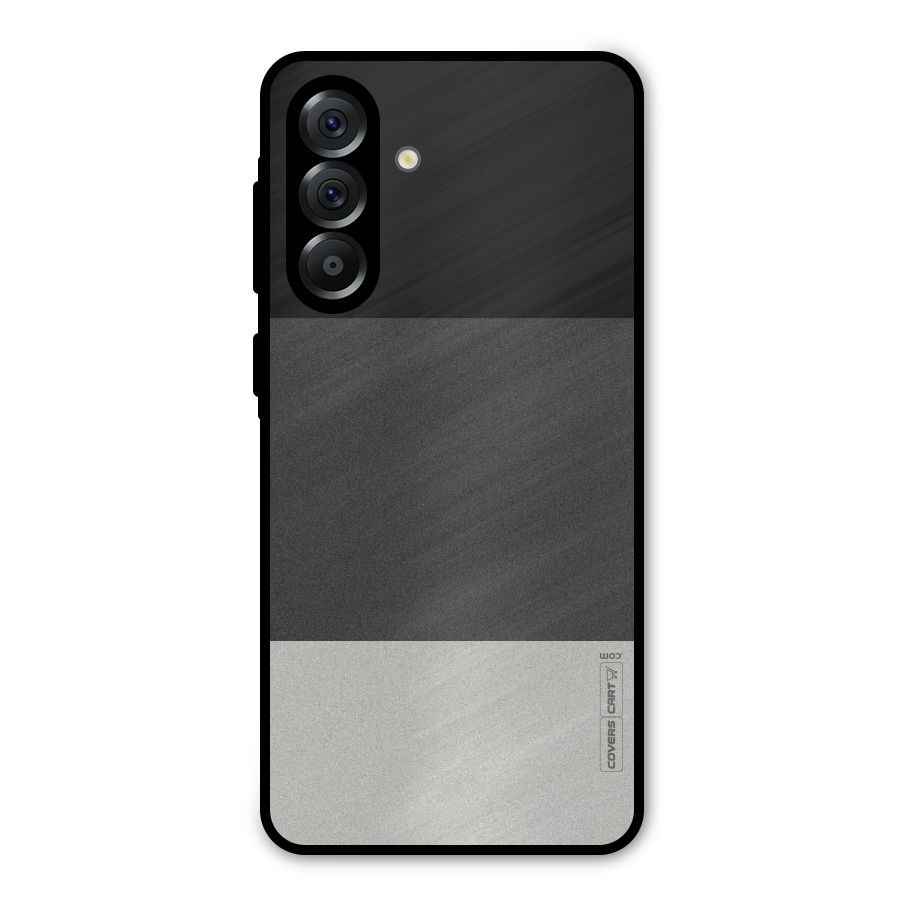 Pastel Black and Grey Metal Back Case for Galaxy A36