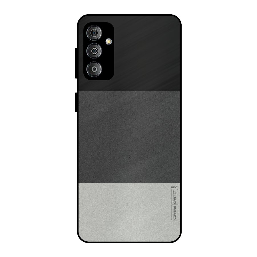 Pastel Black and Grey Metal Back Case for Galaxy F23