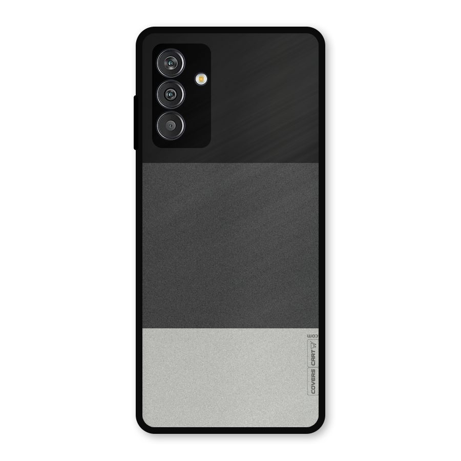 Pastel Black and Grey Metal Back Case for Galaxy M13