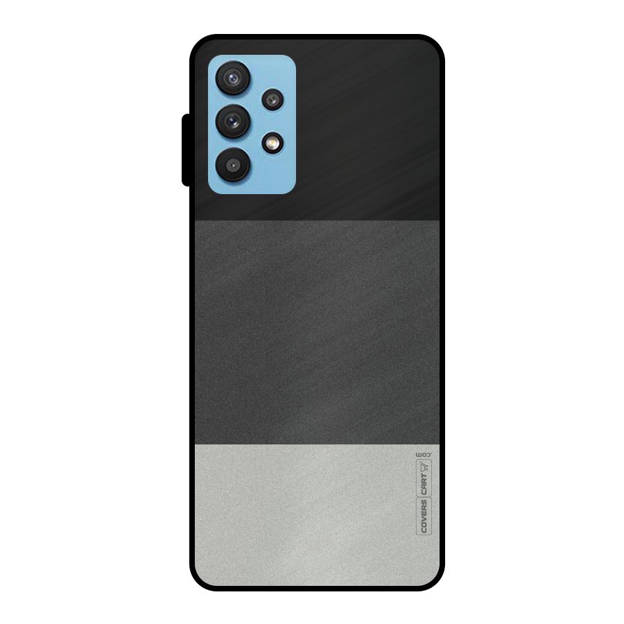 Pastel Black and Grey Metal Back Case for Galaxy M32 5G