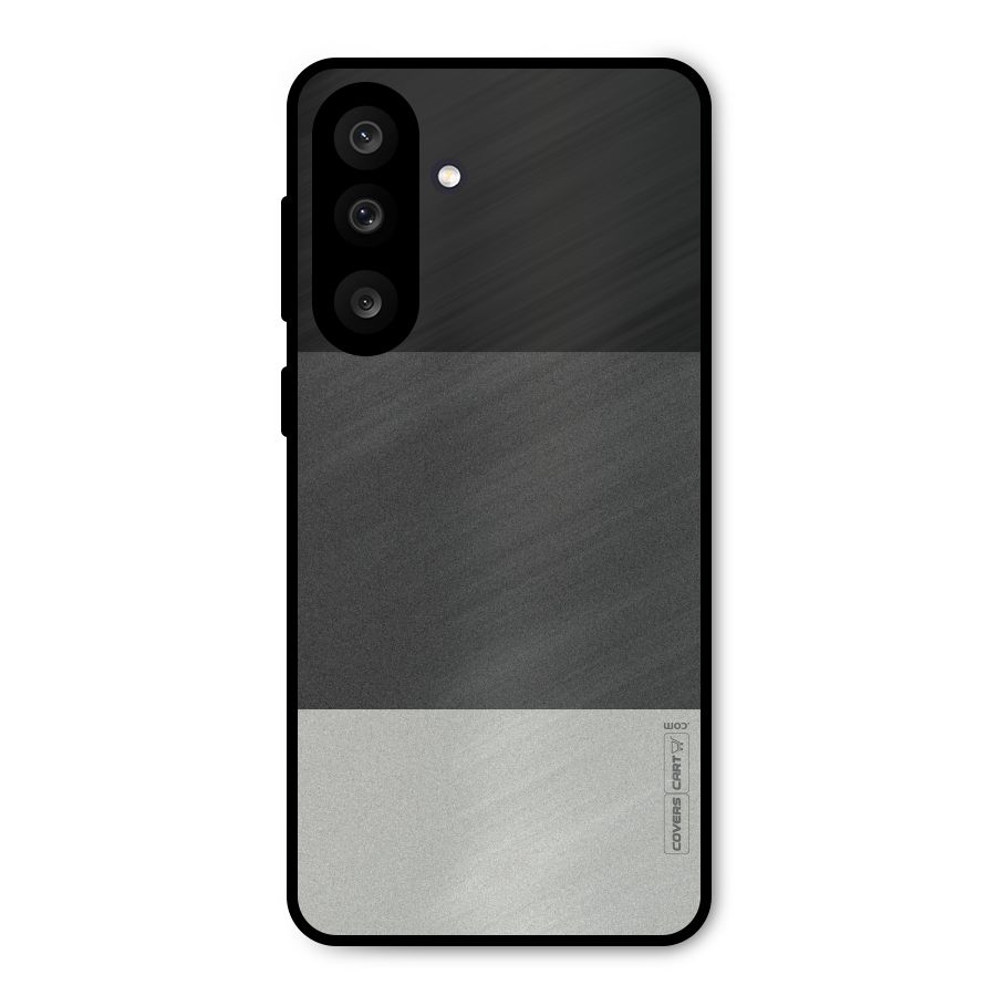 Pastel Black and Grey Metal Back Case for Galaxy M56