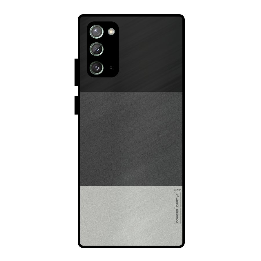 Pastel Black and Grey Metal Back Case for Galaxy Note 20