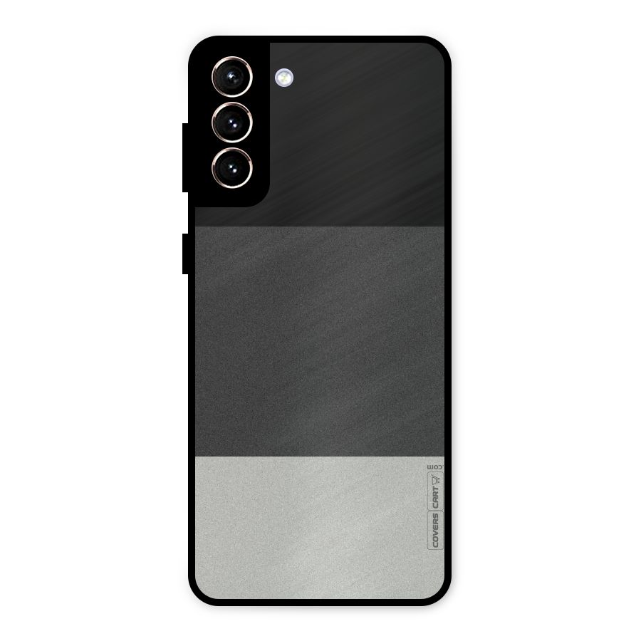 Pastel Black and Grey Metal Back Case for Galaxy S21 Plus