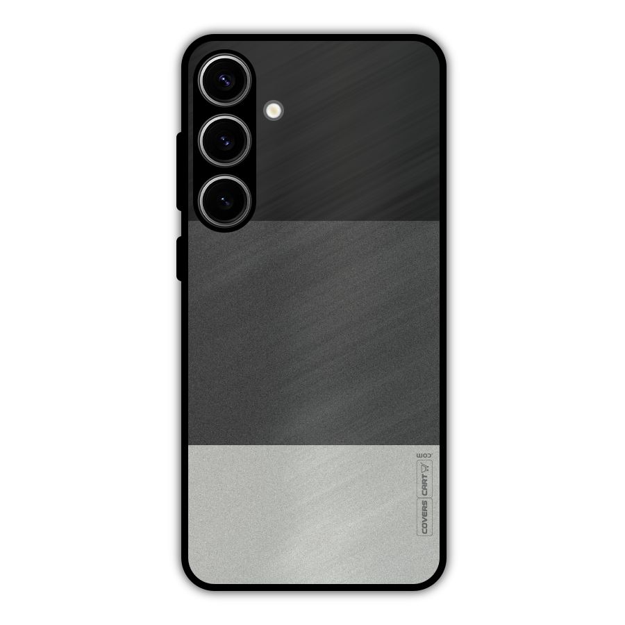 Pastel Black and Grey Metal Back Case for Galaxy S24 Plus