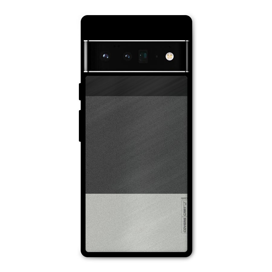 Pastel Black and Grey Metal Back Case for Google Pixel 6 Pro