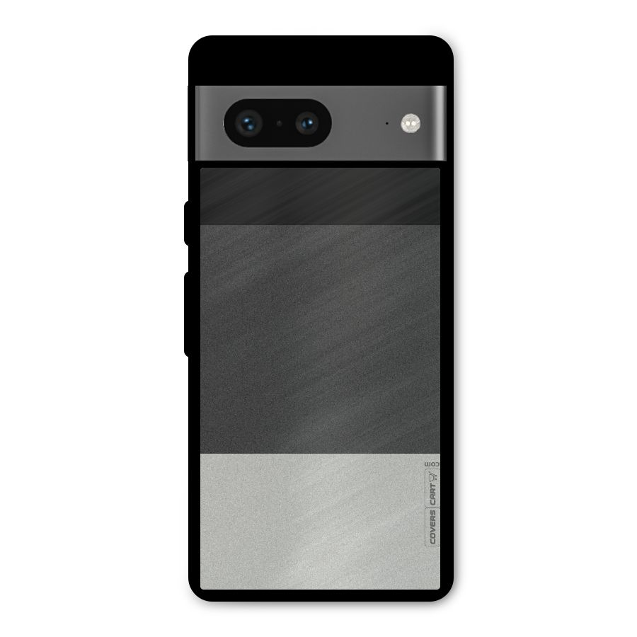 Pastel Black and Grey Metal Back Case for Google Pixel 7